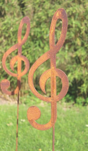 Gartenstecker notenschlüssel - gartenstecker,