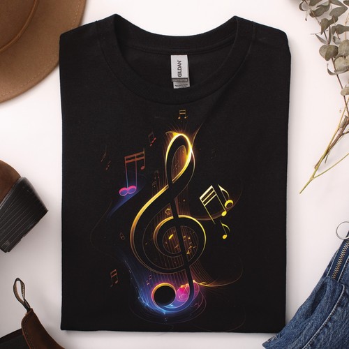 Musik shirt unisex - t-shirt, neon